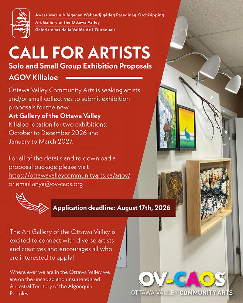 Art Gallery Of The Ottawa Valley Killaloe Call for Submissions