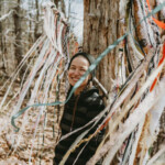 Taking Flight installation at Shaw Woods, with Tanya Lyons