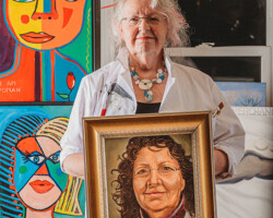 Pat Foran, Killaloe, age 75. “I am an artist,” says Pat, at her home studio outside of Killaloe.