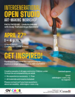 Intergenerational Open Studio April Poster