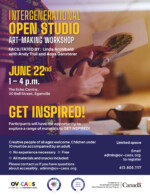 Intergenerational Open Studio June Poster