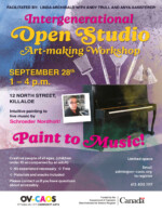 Intergenerational Open Studio September Poster