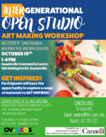 Intergenerational Open Studio October Poster