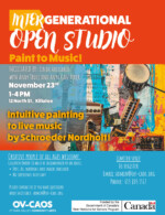 Intergenerational Open Studio November Poster