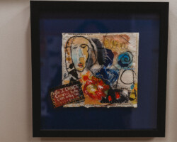 Linda Archibald | Mixed media collage| This artwork is not for sale. While I dance…, 2026 artwork by Linda Archibald